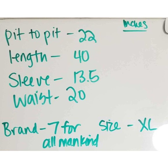 7 For All Mankind Part Linen Ruffle Hem Natural Stripe Dress Size XL - Picture 7 of 7